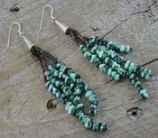 Turquoise Earrings New Lander Multi Strand SouthWest Style